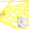 thumbnail image 4 of 1 Set Geometric Stencil Drafting Tool Architect Scale Ruler Drawing Stencil, 4 of 9