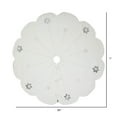 thumbnail image 5 of Vickerman Decorative 60" Silver Flakes Collection Christmas Tree Skirt, 5 of 6