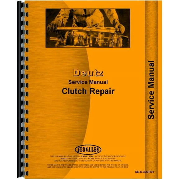 Deutz (Allis) D5206 Tractor Clutch Service Manual