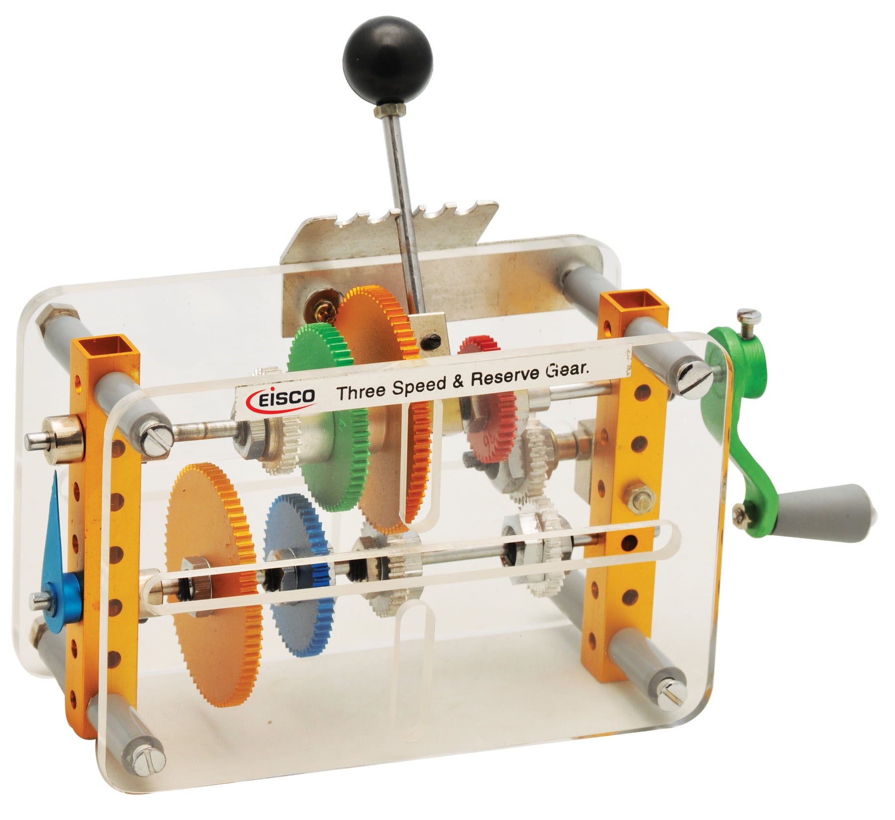 Eisco Labs Manual Transmission Gearbox Demo, 3 Speed w/ Reverse