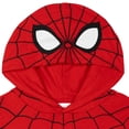 thumbnail image 3 of Marvel Spider-Man Adult Men or Women Cosplay Hooded T-Shirt Red Blue, 3 of 5