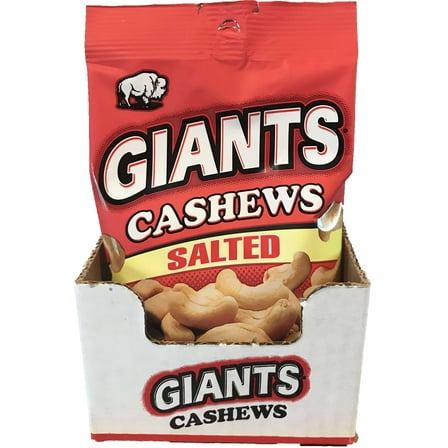 Giants Salted Cashew, 4 Ounce -- 8 per case.