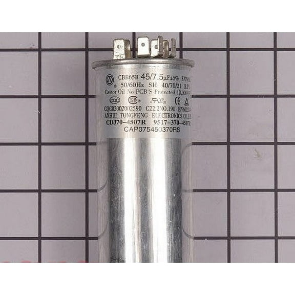 Goodman CAP075450370RSS 457.5 MF 370V ROUND CAPACITOR