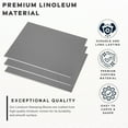 thumbnail image 3 of Pixiss Printmaking Supplies - Linoleum Blocks for Printmaking 3 Pack 8"x10"x1/8" and Linocut Tools - Rubber Roller and Linocut Carving Tool for Block Printing Kit - Linoleum Stamp Making Kit, 3 of 6