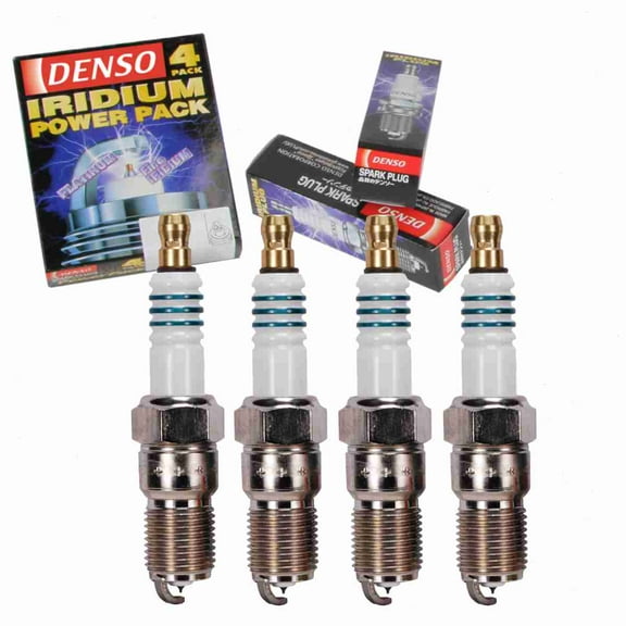 4 pc DENSO 5327 Iridium Power Spark Plugs for 12592619 AGSF 12FM1 AGSF 12FM1F4 AWSFA12C EBC4021 IT22 Ignition Wire Secondary Fits select: 2003-2004 FORD MUSTANG, 2006-2009 CADILLAC STS