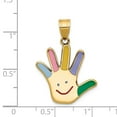 thumbnail image 2 of 14K Yellow Gold Charm Pendant Themed Multi-Colored 29.12 mm 20.77, 2 of 2