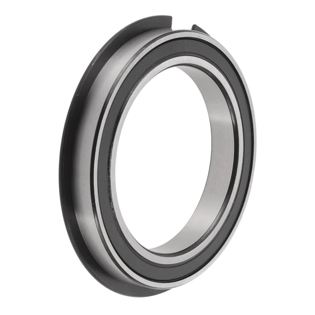 Unique Bargains 6913NR2RS Roulements à Billes Rainures Profondes 65x90x13mm P0 Double Joint en Caoutchouc Roulements Lubrifiés 1 Pce Roue de Scooter Planche à Roulettes Universelle Ton Argent Noir