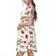 thumbnail image 2 of Balery Fast Food Vestidos sueltos de manga corta para mujer, vestidos de verano 2025, vestidos casuales de corte A con vuelo., 2 of 6