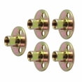 thumbnail image 3 of Fafeicy 5 Pcs T Flange Nut, 3 Hole Galvanized Iron Furniture Fixing Tee Round Base Nut, 3 of 8