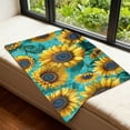 thumbnail image 4 of 28"x40" Boho Floral Fleece Throw Blanket, Soft Small Flannel Blanket for Couch Chair Decor, 4 of 6