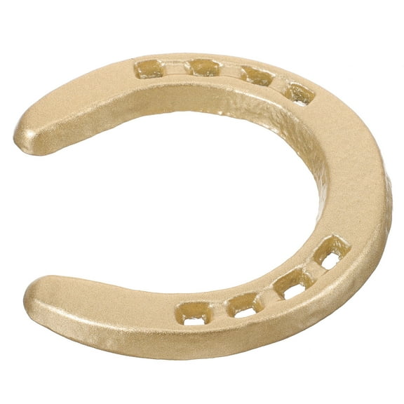NUOLUX 1Set Cast Iron Horseshoe Wall Decor Golden Color for Home and Garden Use