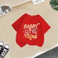 thumbnail image 4 of Toddler Girl Tops 3t Cartoon Print Short Sleeve T Shirt Top Funny Crew Neck T Shirts for Boys and Girls Red,6-8 Years, 4 of 4