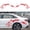 Car body decal patch wolf lane [red] - one pair set, variant on 2 pieces of General Motors body decoration waterproof and sunscreen cover transfer film car sticker
