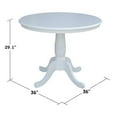 thumbnail image 3 of 36" Round Top Pedestal Table - 29.1"H, 3 of 7