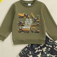thumbnail image 4 of Gerichy Toddler Kids Baby Boy Fall Clothes 12 18 24 Months 3T 4T 5T 6T Letter Print Long Sleeve Tops Camouflage Pants Winter Outfits, 4 of 4