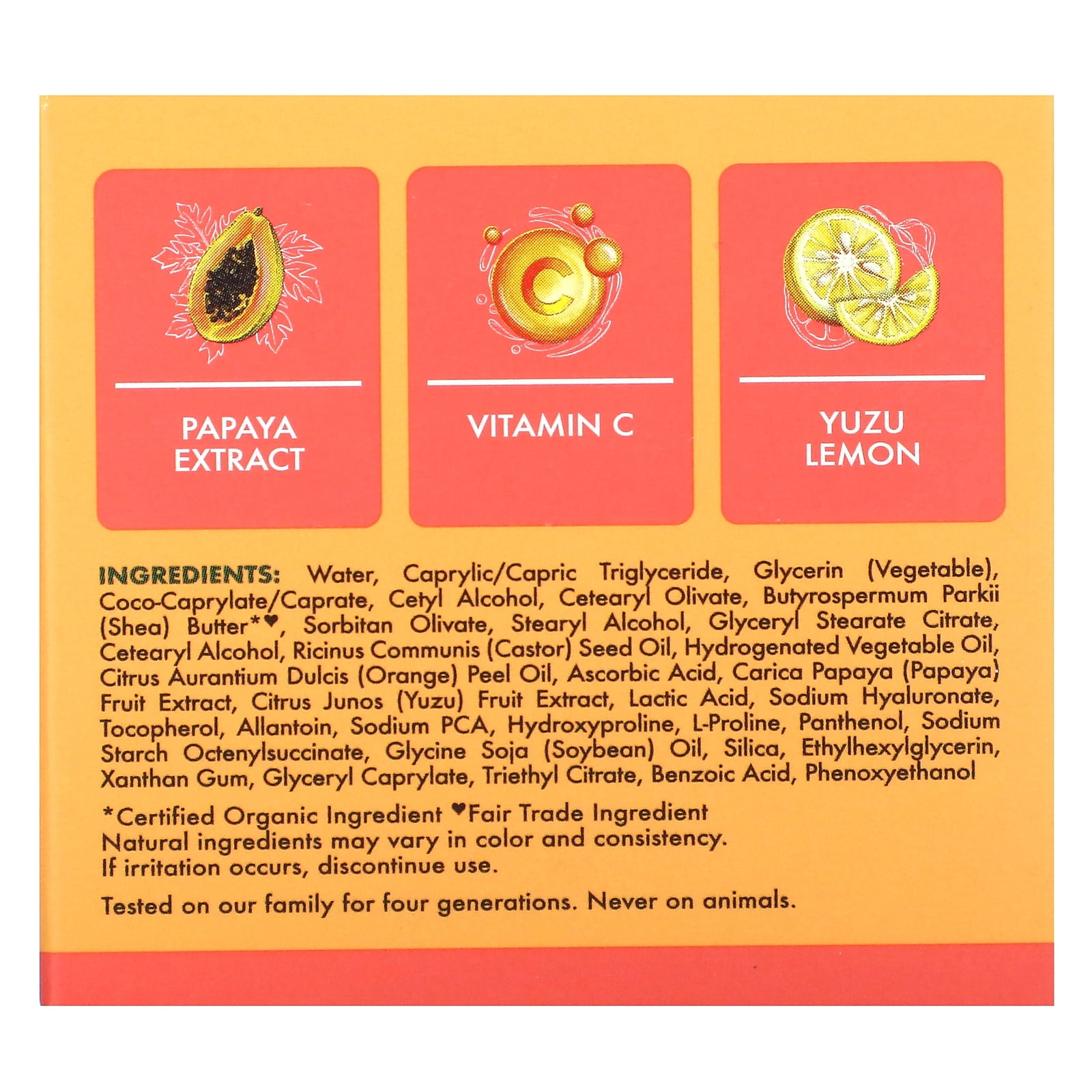 SheaMoisture Night Cream Papaya and Vitamin C, 2 oz