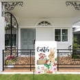 thumbnail image 5 of Qocolhg Easter Bunny/Egg/Gnome with Rabbit Themed Garden Flag 12x18 Double Sided, Funny Bunny Floral Small Yard Flag Easter Egg Banner for Easter Holiday Farmhouse Yard Outdoor Decorations, 5 of 7