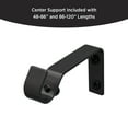 thumbnail image 5 of Eclipse Complete Blackout Room Darkening Adjustable Length Wrap Around Curtain Rod, 86-120 in., 5/8 in., Diameter, Black, 5 of 7