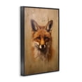 thumbnail image 4 of Stupell Industries Woodland Fox Face Animals & Insects Painting Black Framed Art Print Wall Art, 12 x 18, 4 of 10