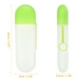 thumbnail image 2 of Portable Toothbrush Case Traveling Toothbrush Holders Case Plastic Green Clear 7.87"x2.36"x1.38", 2 of 6