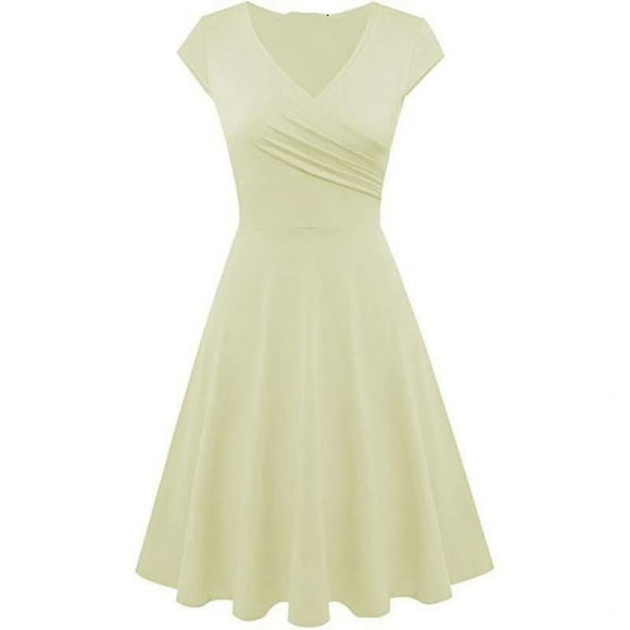 Women's Short Sleeve Wrap Dress