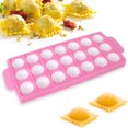 thumbnail image 3 of serony 10/21 Holes Square Dumpling Maker Pastry Cake Decoration Tools DIY Tool Heat-resistant Baking Mold Cake Decoration for Home Bakery 21 Grid/Round, 3 of 9