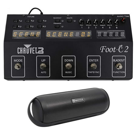 Chauvet DJ Foot C-2 36-Channel DMX Foot Controller, MIDI Input w/Display+Speaker