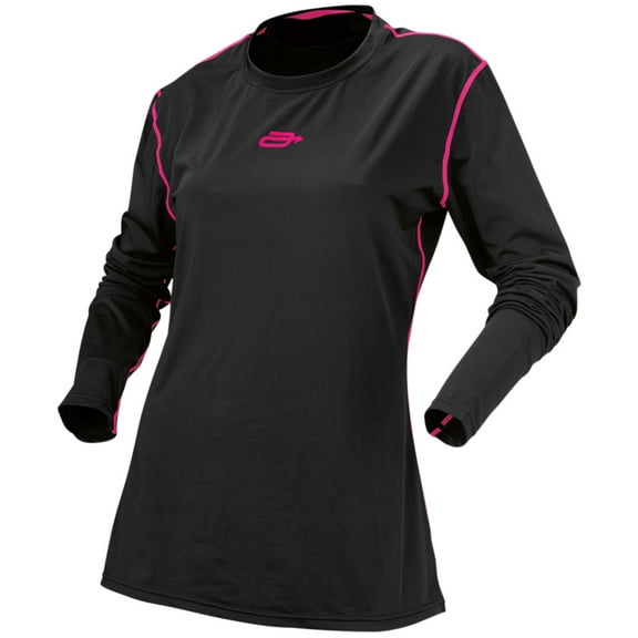 Arctiva Regulator Womens Long Sleeve Insulated Base Layer Shirt Black/Pink XXL