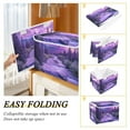 thumbnail image 4 of Storage Box With Lid 16.5x12.6x11.8In Foldable Stacked Household Storage Box Purple Forest, 4 of 7