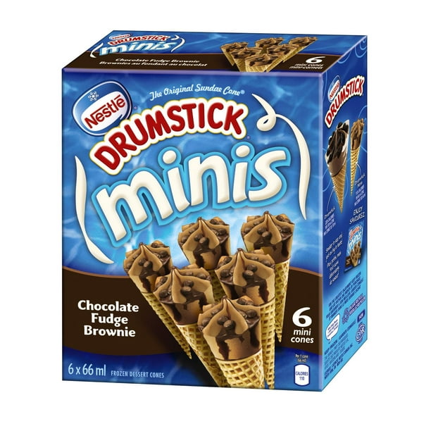 NESTLÉ® DRUMSTICK® Minis Chocolate Fudge Brownies Frozen Dessert Cones