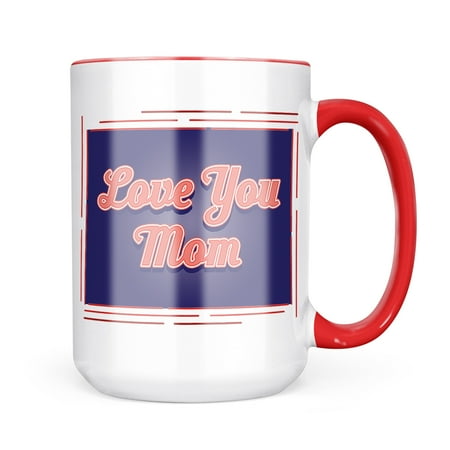 

Christmas Cookie Tin Love You Mom Mother s Day Classic Red White and Blue Mug gift for Coffee Tea lovers