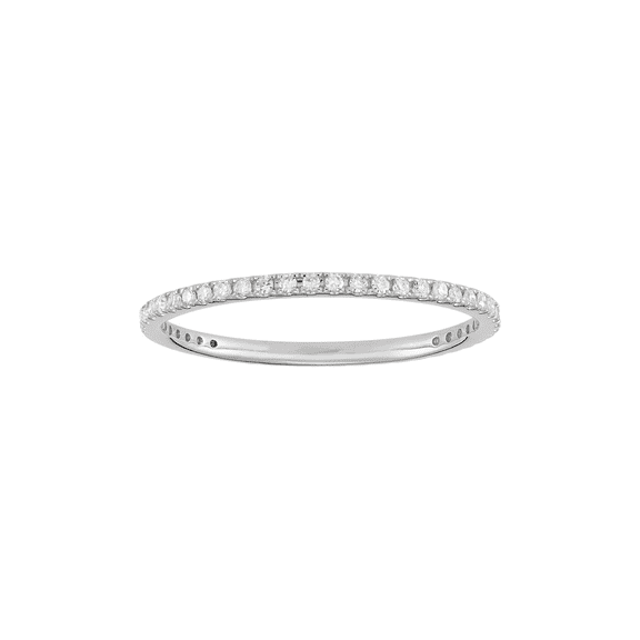 Women's Welry Promise Love Forever™ Collection 1/4 cttw Diamond Band Ring in 14kt White Gold, Size 6
