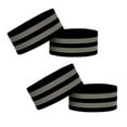 thumbnail image 2 of 4 Pieces Reflective Bands Reflector Bands for Wrist, Arm, Ankle, Leg, High Visibility Reflective Gear Safety Reflector Tape Straps for Night Walking, Cycling and Running, 2 of 9