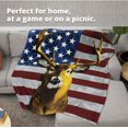 thumbnail image 5 of American Eagle Fleece Blanket for Bed, 75" x 90" Queen Size Eagle Fleece Throw Blanket for Men, Women and Kids - Super Soft Plush Eagle Blanket Throw Print Blanket for Eagle Lovers, 5 of 5