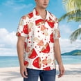 thumbnail image 5 of Bixox Men's Hawaiian Shirts Men's Cute Mushroom Print Short-Sleeve Shirt-XX-Large, 5 of 8