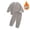 Dark Gray, variant on JIANJIA Toddler Girls Outfit Sets Autumn Winter Soft Piece Athletic Jogger Pants Tracksuit Activewear
