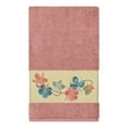thumbnail image 3 of Authentic Hotel and Spa  Turkish Cotton Floral Vine Embroidered Tea Rose 3-piece Towel Set, 3 of 5
