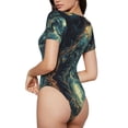 thumbnail image 2 of Cauagu T-Shirts à Manches Courtes Col Rond pour Femmes, Combinaison Quotidienne - Petite, 2 of 7