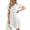 A-white, variant on Zeagoo Summer Dresses for Women Button Down Cotton Linen Dress A Line Swing Sundress Short Sleeve Ruffle Hem Dress