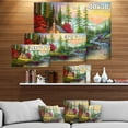 thumbnail image 2 of Designart - Maison dans la Forêt - Impression de Peinture de Paysages sur Toile Enveloppée, 2 of 2