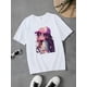 thumbnail image 1 of Camiseta de algodón suave para niña con estampado de personajes de anime. Cuello redondo informal, elástica y cómoda para uso informal. Top de verano de moda para niñas menores de 12 años. Ropa para, 1 of 7