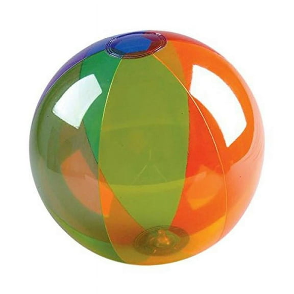 Rhode Island Novelty 16 Inch Rainbow Inflatable Beach Ball (12 Piece Per Order)