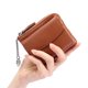 thumbnail image 5 of Monedero de piel auténtica multicapa, sencillo, mini, con cremallera, para mujer, pequeño, tarjetero, 5 of 5