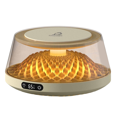 thumbnail image 1 of Coffee Cup Heater, Desk Coffee Heater, Electric Heater with Ambient Light, Beverage Milk Tea Heating Tray Creamy White, 1 of 8