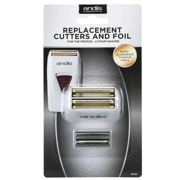 Andis ProFoil Lithium Plus Titanium Foil Shaver with Bonus Replacement Foil  Assembly and Inner Cutters and a BeauWis Blade Brush
