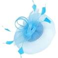thumbnail image 1 of White Fascinator Fashion Headbands Fascinators Hat Flower Mesh Ribbons, 1 of 5