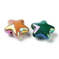 thumbnail image 2 of 200pcs UV Plated Acrylic Beads Iridescent Star Mixed color 20x21.5x10mm Hole: 3mm, 2 of 2