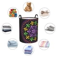 thumbnail image 6 of Goofa Mardi Gras5 Printed Circular Hamper,Laundry Basket with Handles,Storage Baskets Foldable,Large Capacity Laundry Hamper-, 6 of 8