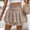 Khaki, variant on UDAUDU Womens Skorts Mini Skirts Summer Shorts Tiered Boho Casual Beach Vacation Ruffle Flowy Shorts Trendy Outfits Purple 2XL