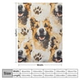 thumbnail image 4 of BCIIG Dog Paw Prints Warm Lightweight Blanket Soft Fleece Blankets for All Seasons 60x80in, 4 of 6